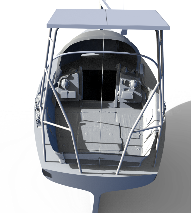 3d scan yacht cockpit