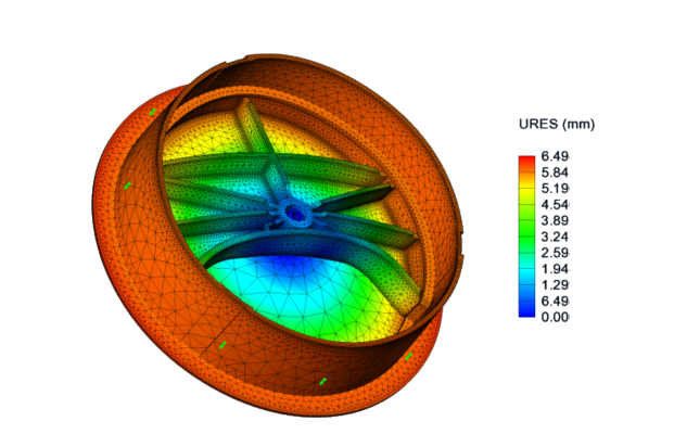 FEA deflection analysis