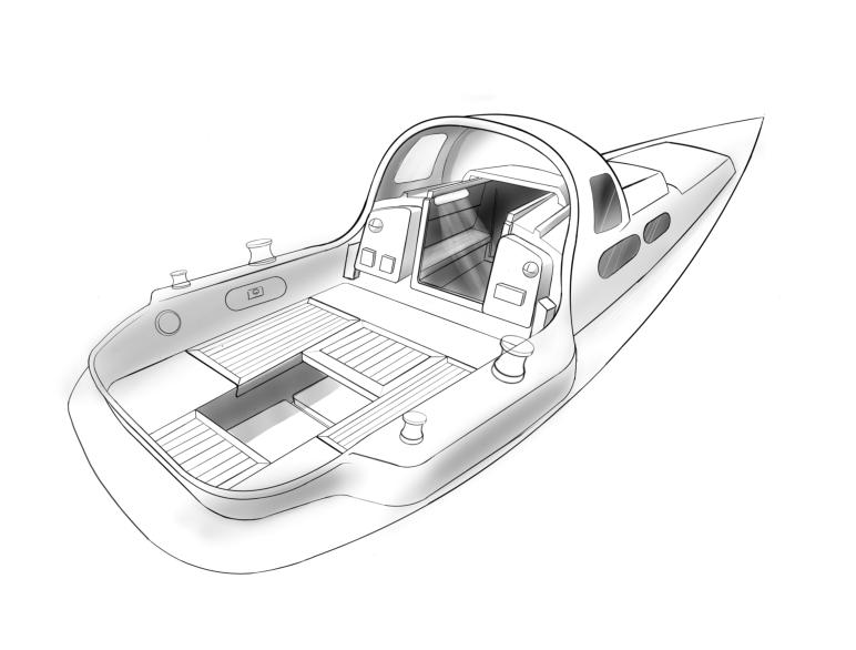 sketched cockpit concept